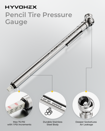 HG101 Pencil Tire Pressure Gauge