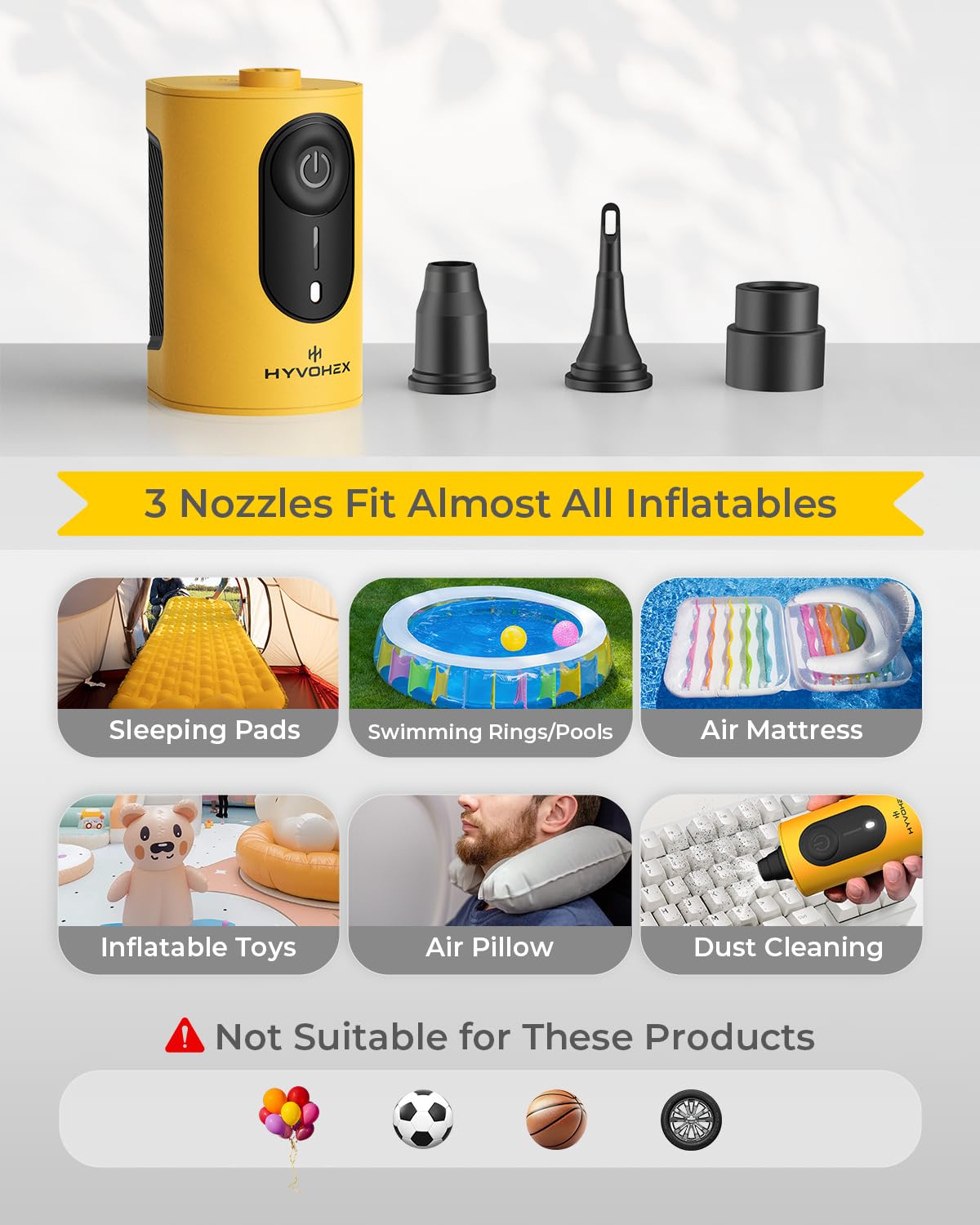 HB3 Portable Air Pump for Inflatables