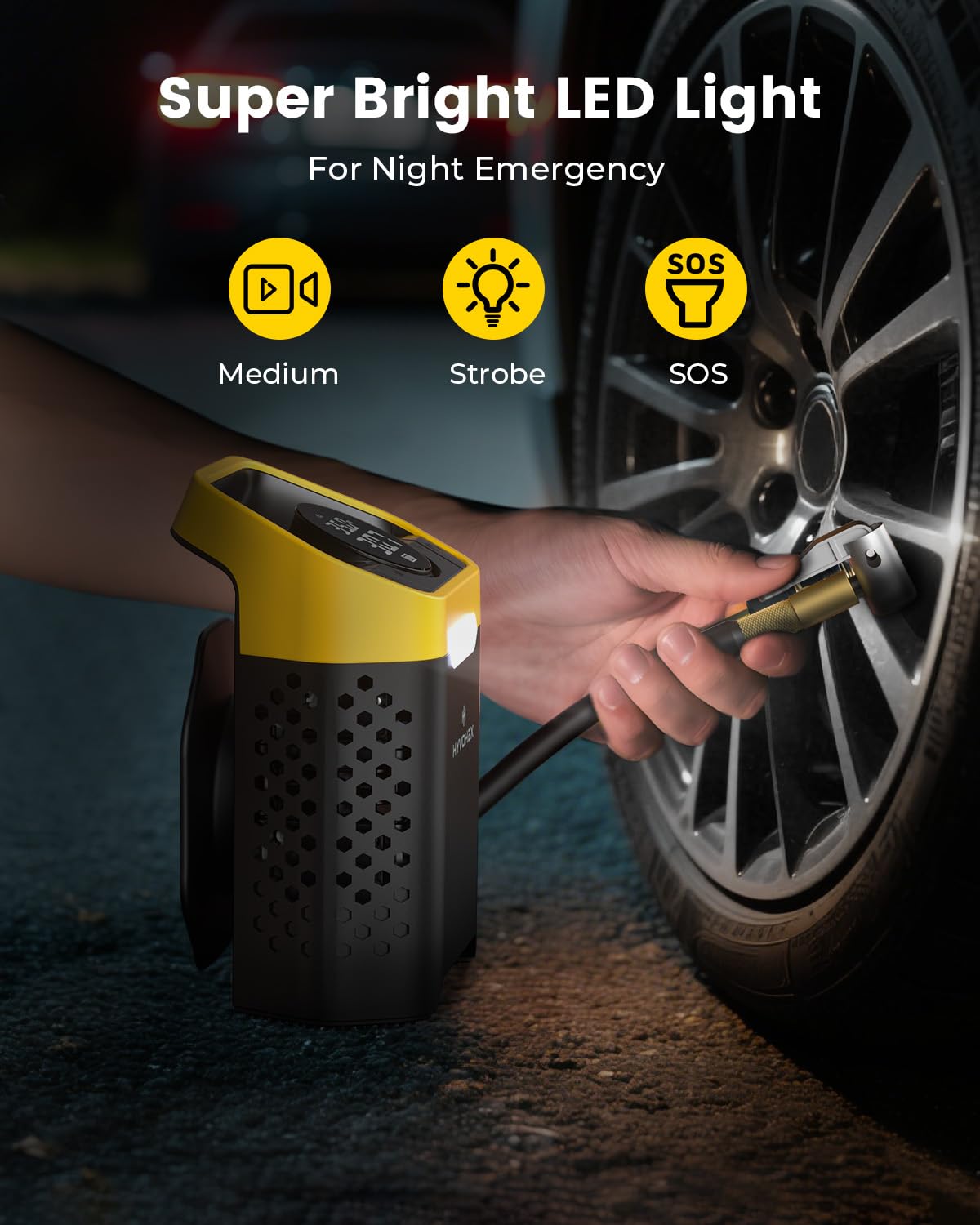 HV3 Heavy-Duty 160 PSI Tire Inflator Portable Air Compressor